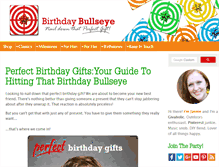 Tablet Screenshot of birthdaybullseye.com